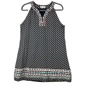 ANTHROPOLOGIE  THML Faye Embroidered Halter Dress Women's Large Lined Bohemian‎